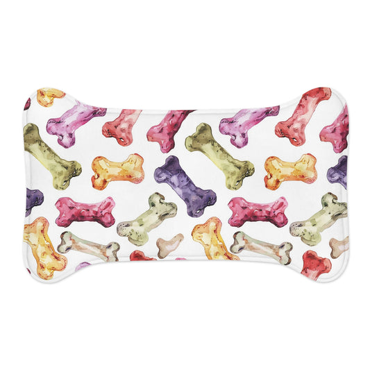 Colorful Bone Pet Feeding Mats