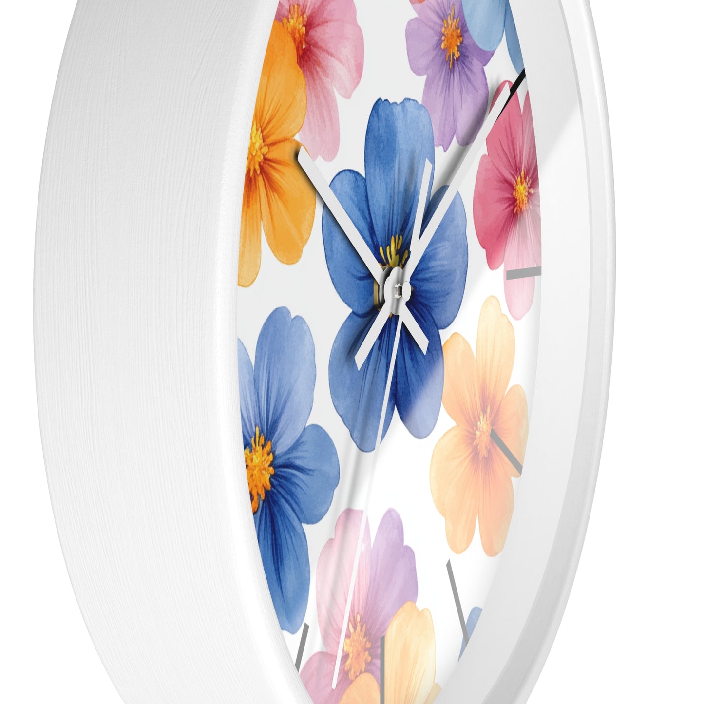 Floral Design Wall Clock