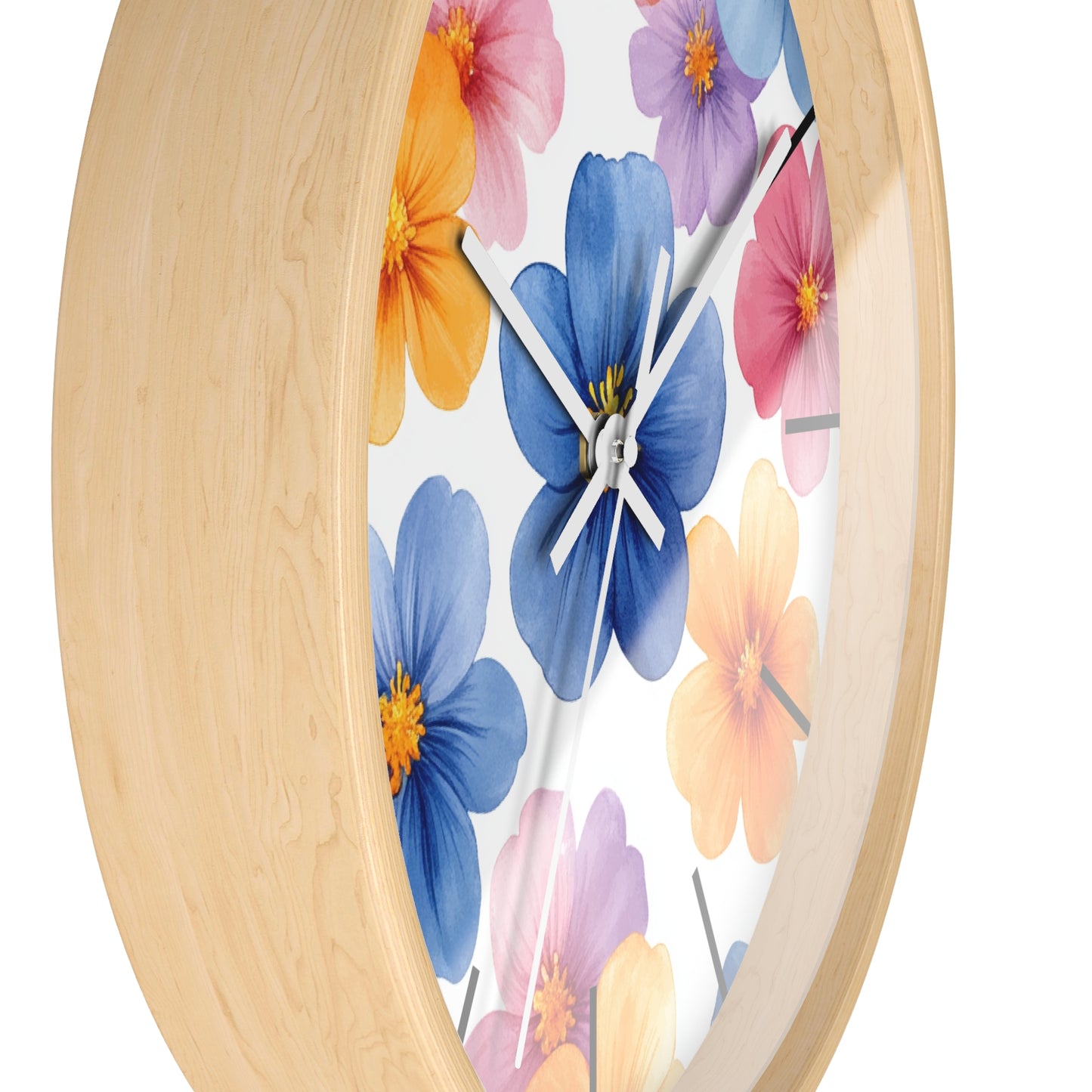 Floral Design Wall Clock