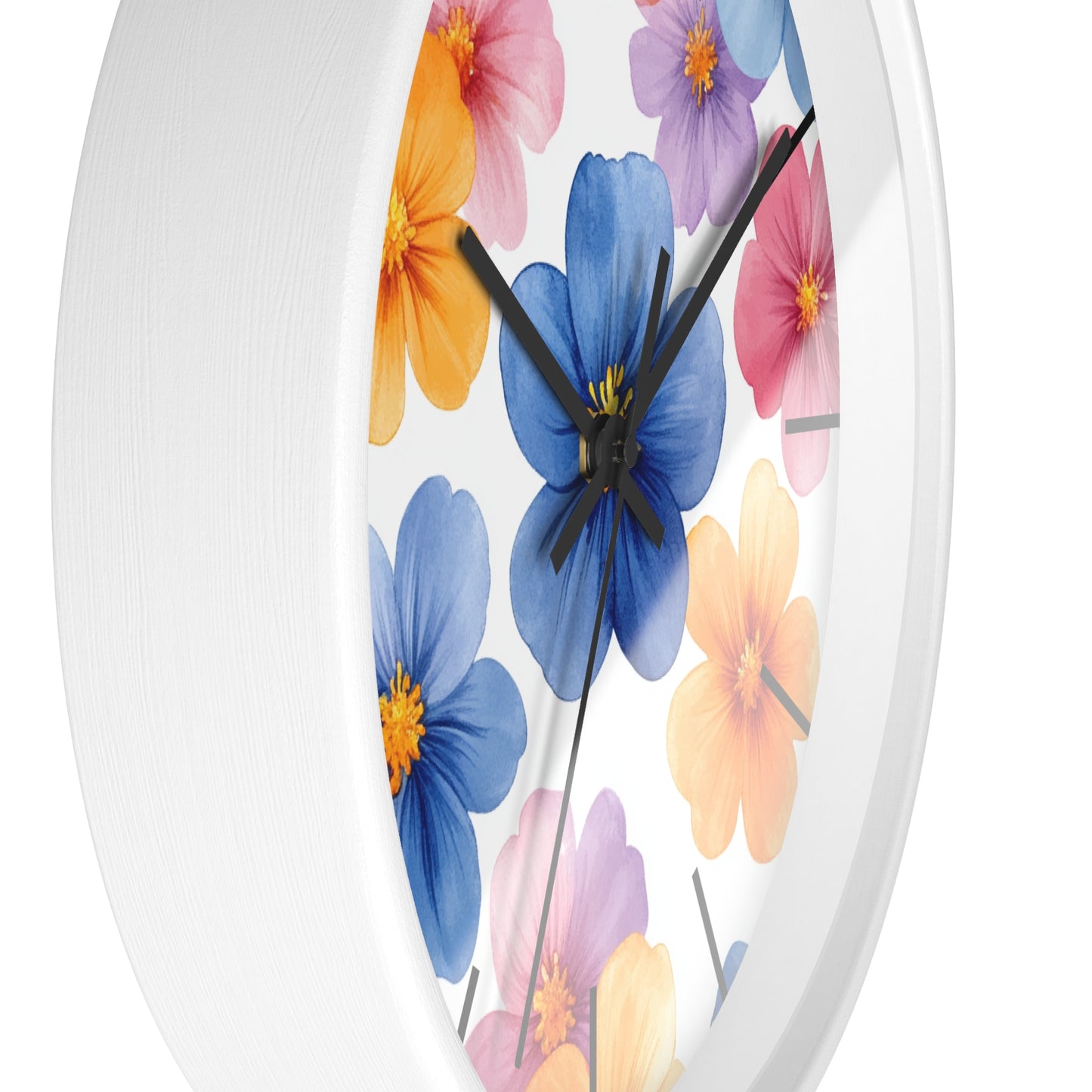 Floral Design Wall Clock