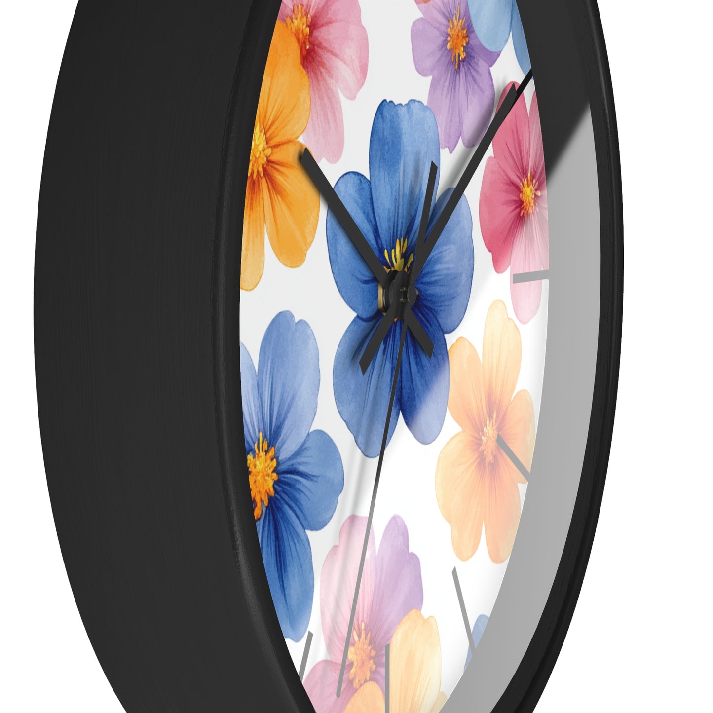Floral Design Wall Clock