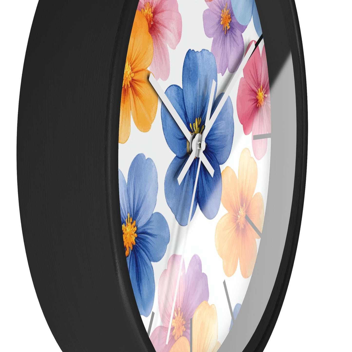 Floral Design Wall Clock