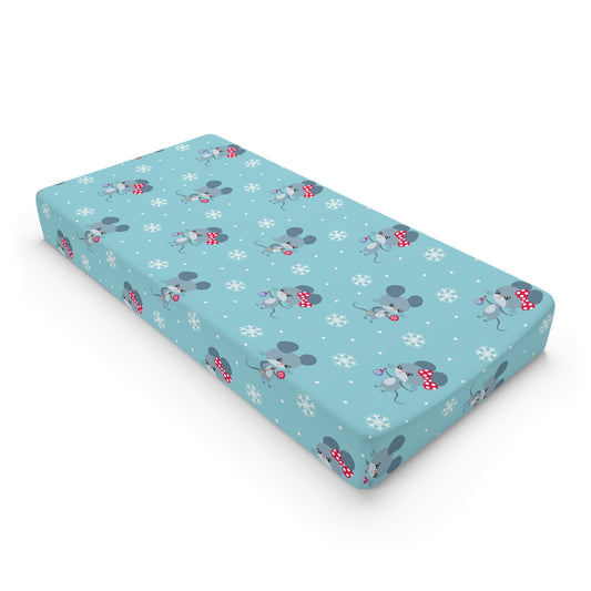 Cute Snowflake Baby Changing Pad Cover