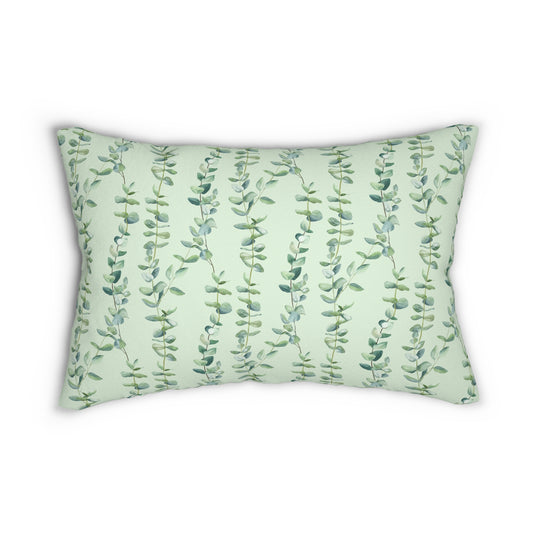 Botanical Greenery Lumbar Pillow