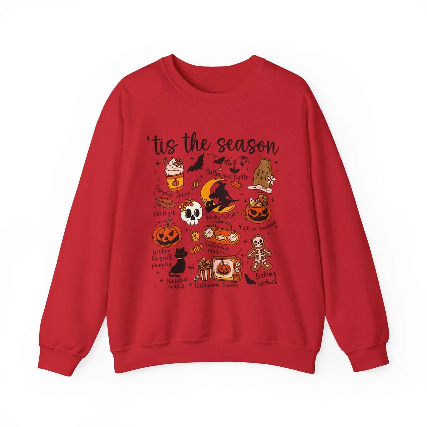 Cozy Halloween Sweatshirt, Fall Apparel, 'Tis the Season Crewneck, Unisex Sweatshirt, Autumn Gift, Festive Fashion