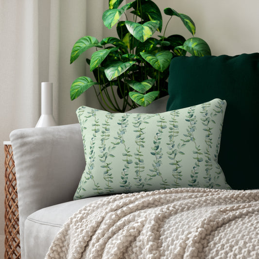 Botanical Greenery Lumbar Pillow