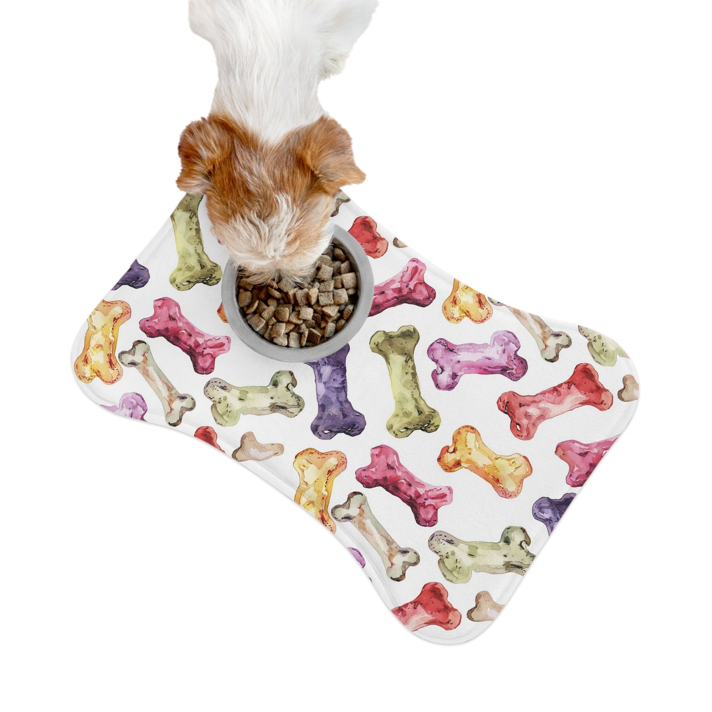 Colorful Bone Pet Feeding Mats