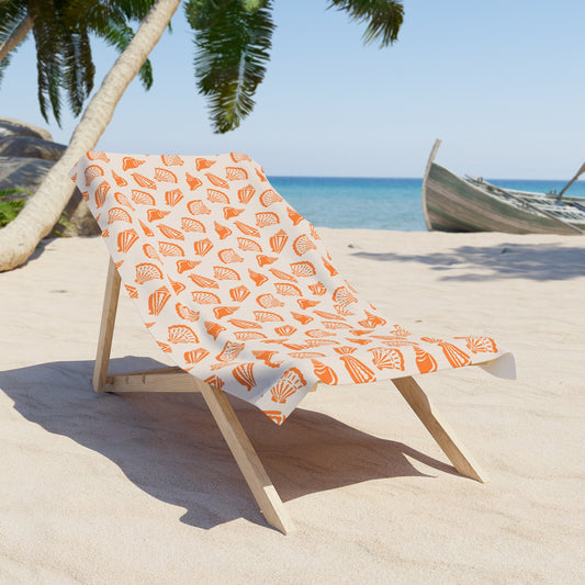 Stylish Beach Towel with Seashell Pattern