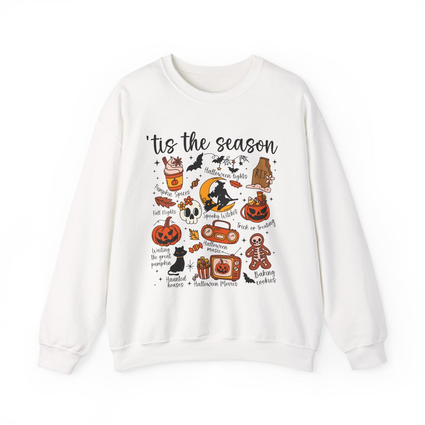 Cozy Halloween Sweatshirt, Fall Apparel, 'Tis the Season Crewneck, Unisex Sweatshirt, Autumn Gift, Festive Fashion