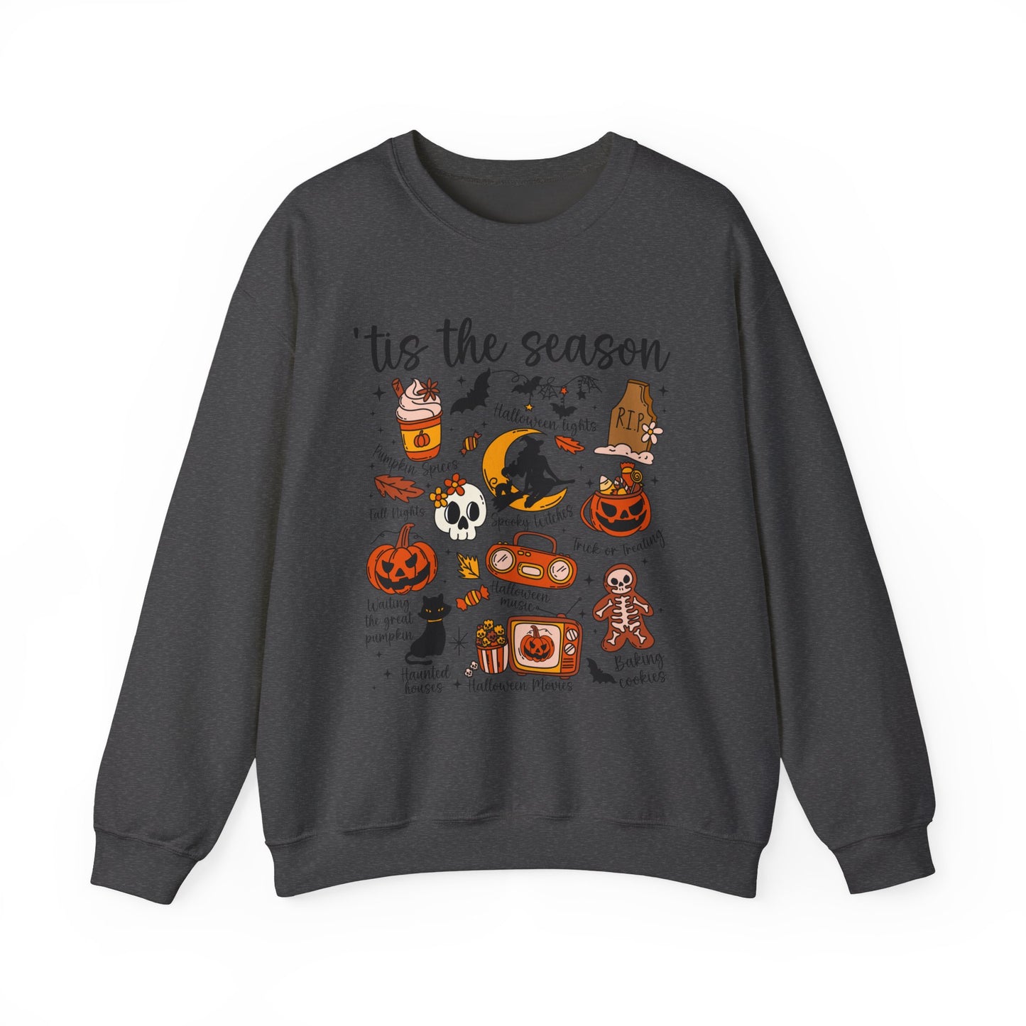Cozy Halloween Sweatshirt, Fall Apparel, 'Tis the Season Crewneck, Unisex Sweatshirt, Autumn Gift, Festive Fashion