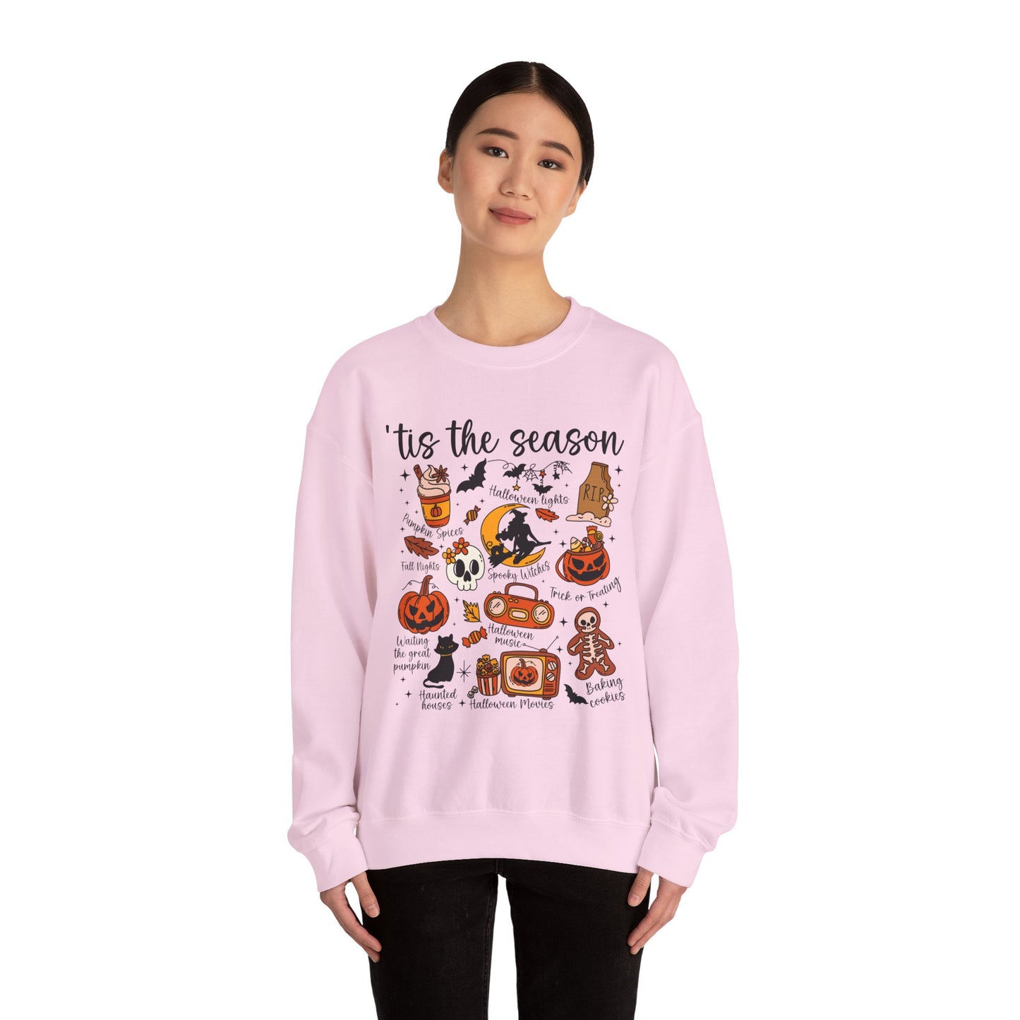 Cozy Halloween Sweatshirt, Fall Apparel, 'Tis the Season Crewneck, Unisex Sweatshirt, Autumn Gift, Festive Fashion