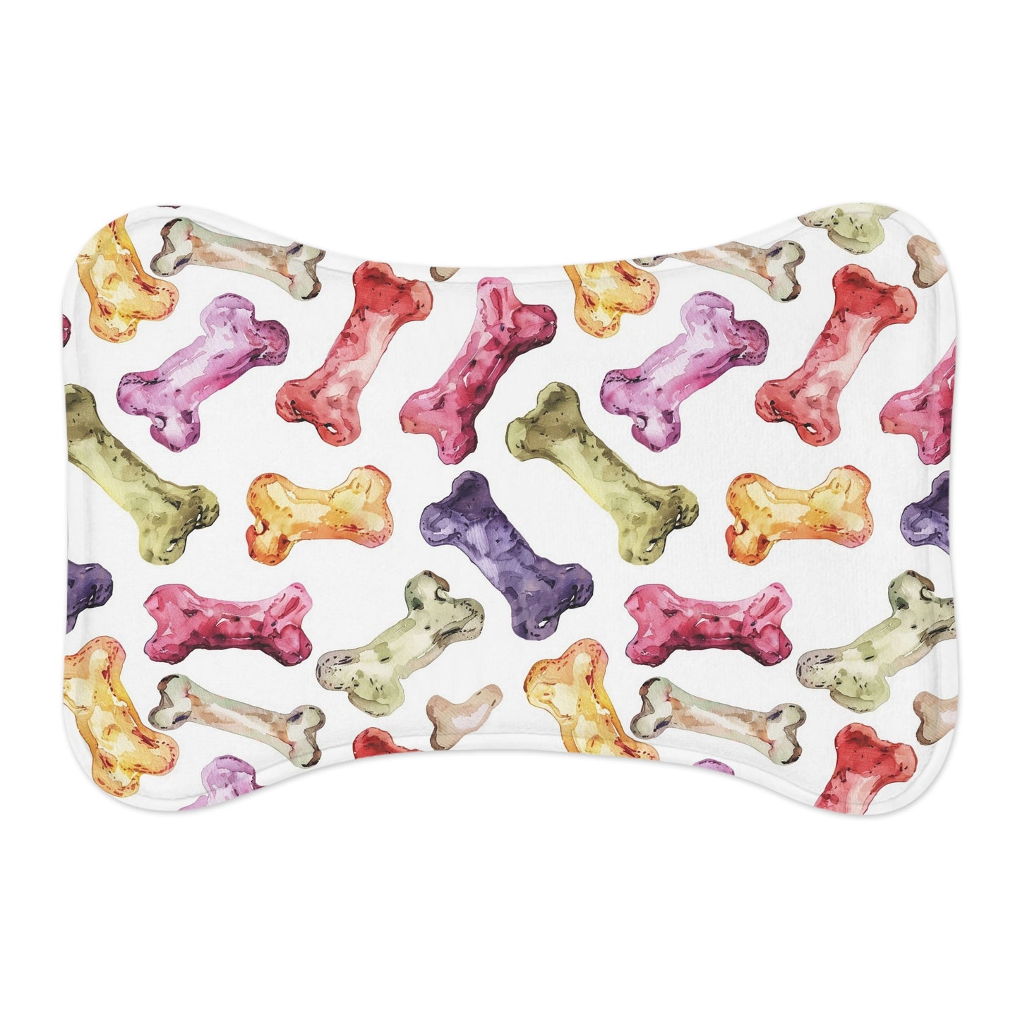 Colorful Bone Pet Feeding Mats