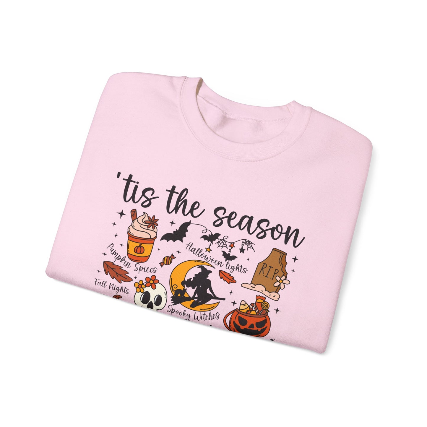 Cozy Halloween Sweatshirt, Fall Apparel, 'Tis the Season Crewneck, Unisex Sweatshirt, Autumn Gift, Festive Fashion