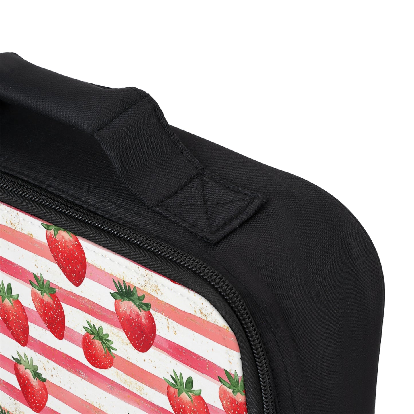 Cute Strawberry Print Lunch Bag
