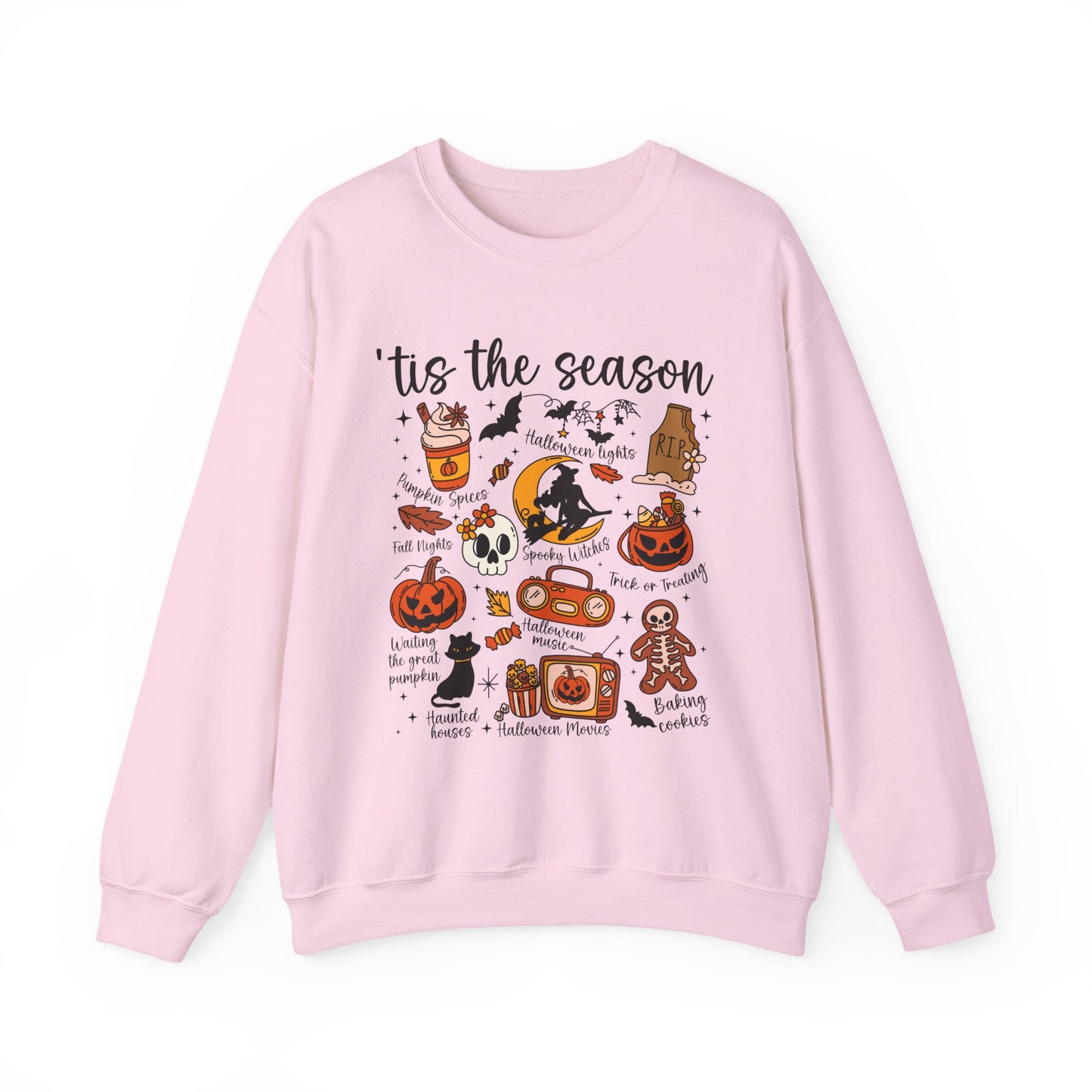 Cozy Halloween Sweatshirt, Fall Apparel, 'Tis the Season Crewneck, Unisex Sweatshirt, Autumn Gift, Festive Fashion