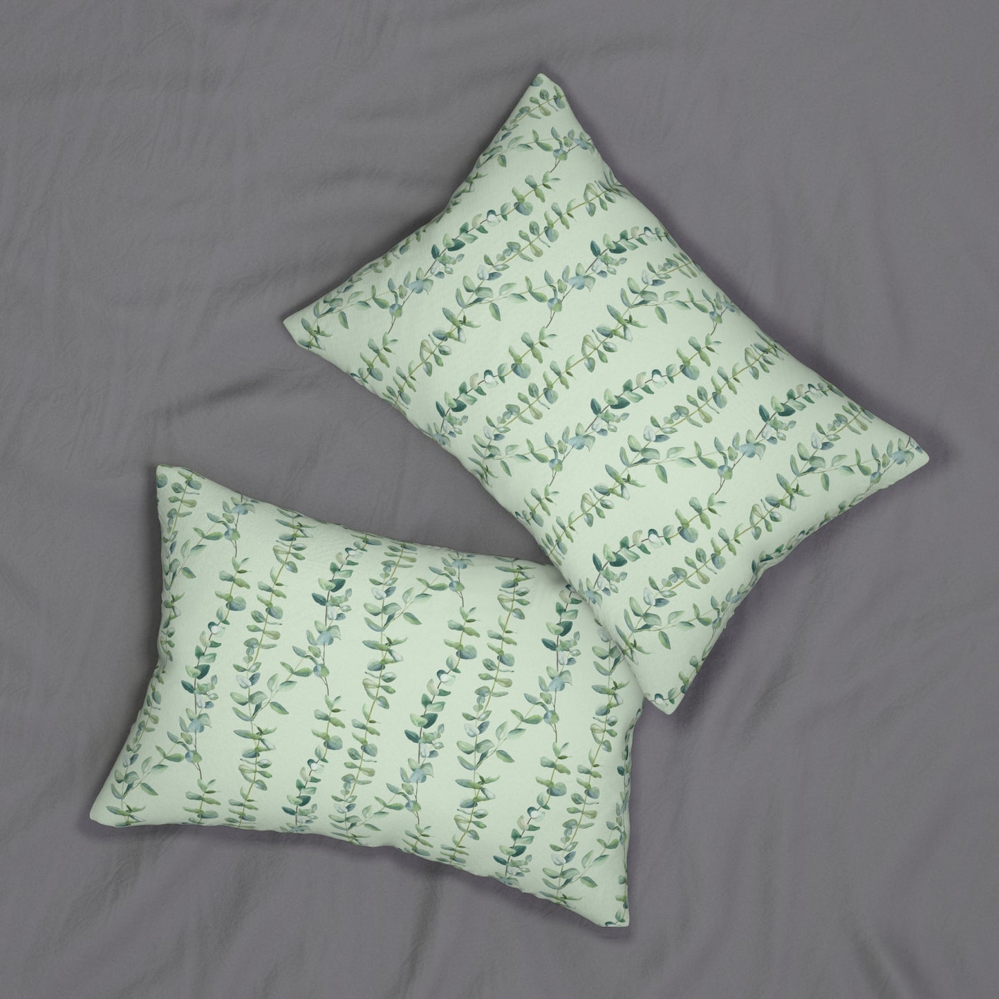Botanical Greenery Lumbar Pillow